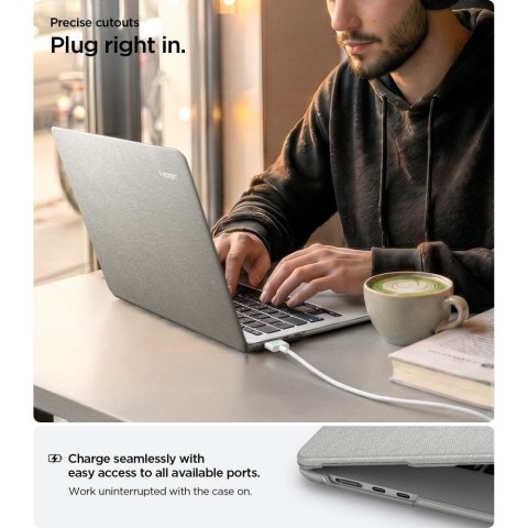 SPIGEN URBAN FIT MACBOOK AIR 15 M2-M5 2023-2026 HEATHER GREY