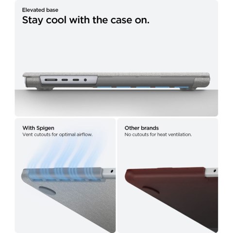 SPIGEN URBAN FIT MACBOOK PRO 14 M1-M5 / M5 PRO / M5 PRO MAX 2021-2026 HEATHER GREY