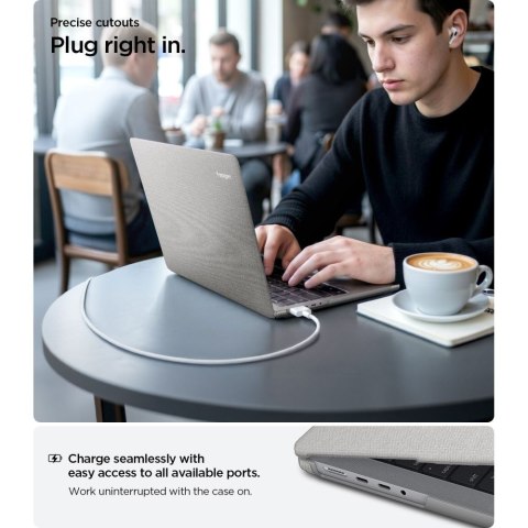 SPIGEN URBAN FIT MACBOOK PRO 14 M1-M5 / M5 PRO / M5 PRO MAX 2021-2026 HEATHER GREY