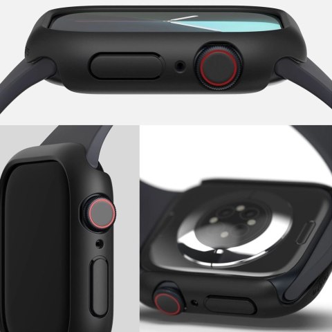 Etui Ringke Slim 2-pack na Apple Watch 10 46 mm - przezroczyste i czarny mat