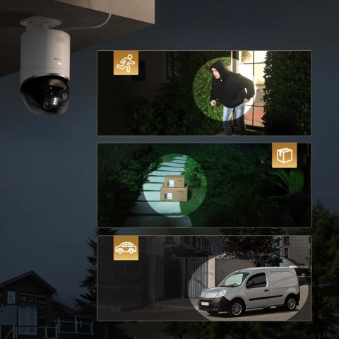 Kamera zewnętrzna Dreame Navo Elite 1 Outcam 360° z panelem solarnym - biała
