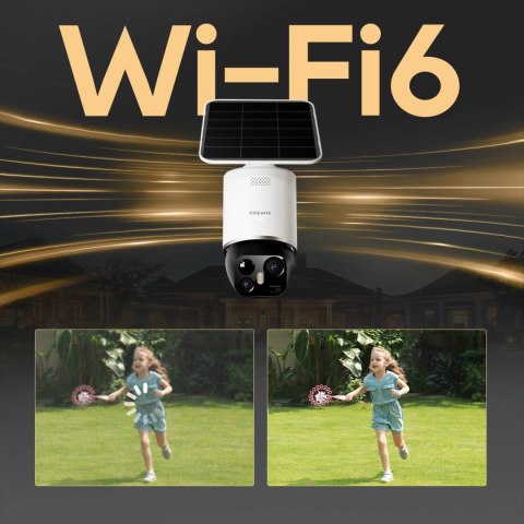 Kamera zewnętrzna Dreame Navo Elite 1 Outcam 360° z panelem solarnym - biała