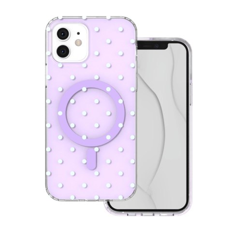 Nakładka Bubble Dots Mag do iPhone 11 fioletowa