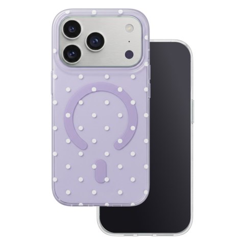 Nakładka Bubble Dots Mag do iPhone 11 fioletowa