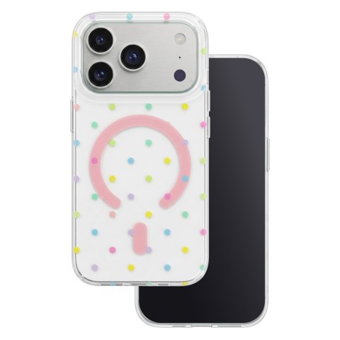 Nakładka Bubble Dots Mag do iPhone 12 / 12 Pro 6,1" biała