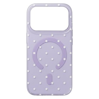 Nakładka Bubble Dots Mag do iPhone 12 / 12 Pro 6,1" fioletowa