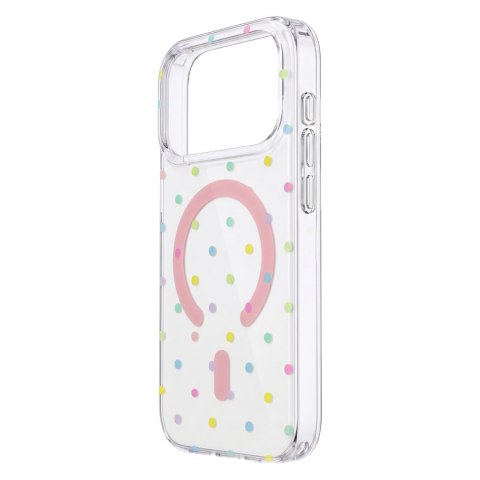 Nakładka Bubble Dots Mag do iphone 16 Pro Max 6,9" biała