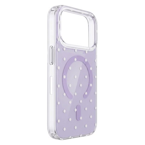 Nakładka Bubble Dots Mag do iphone 17 6,3'' fioletowa