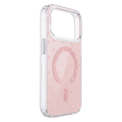 Nakładka Bubble Dots Mag do iphone 17 6,3'' różowa