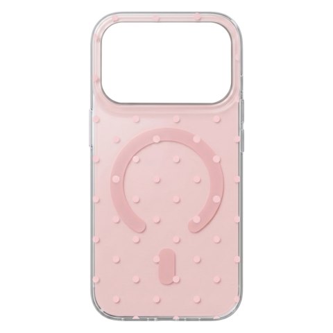 Nakładka Bubble Dots Mag do iphone 17 Pro 6,3'' różowa