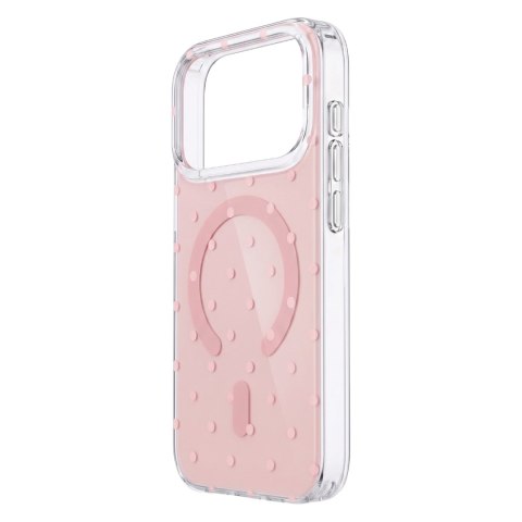 Nakładka Bubble Dots Mag do iphone 17 Pro Max 6,9'' różowa