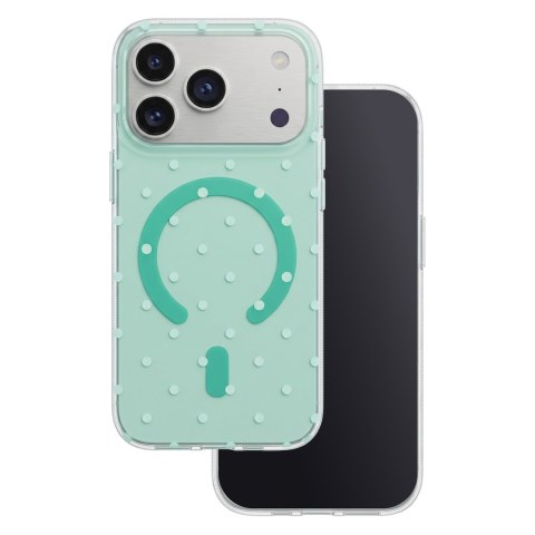 Nakładka Bubble Dots Mag do iphone 17 Pro Max 6,9'' zielona
