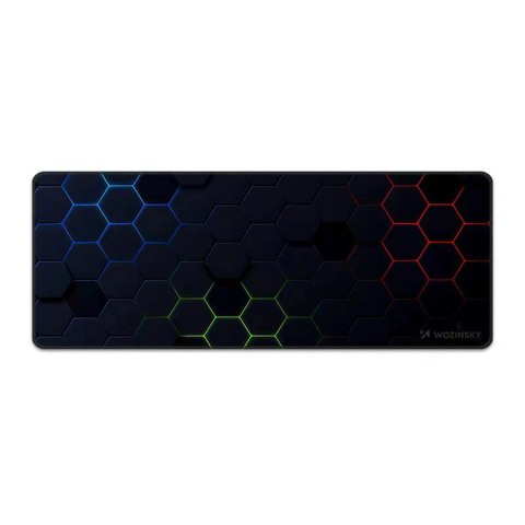 Podkładka biurkowa Wozinsky WPD-B800 gamingowa 800x300mm wodoodporna ze wzorem - czarna