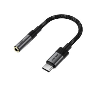 Adapter Acefast J12 USB-C do mini jack 3.5 mm - czarny