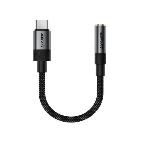 Adapter Acefast J12 USB-C do mini jack 3.5 mm - czarny