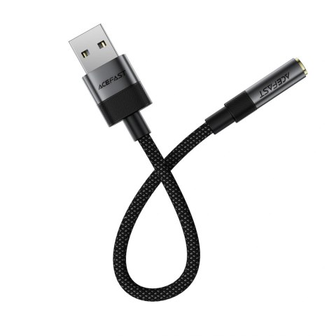 Adapter Acefast J13 USB-A do mini jack 3.5 mm - czarny