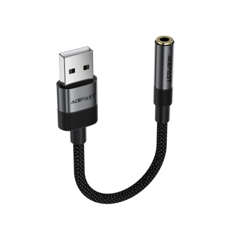 Adapter Acefast J13 USB-A do mini jack 3.5 mm - czarny