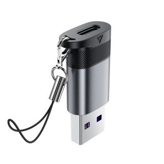 Adapter USB Acefast J8 USB-C - USB-A - szary