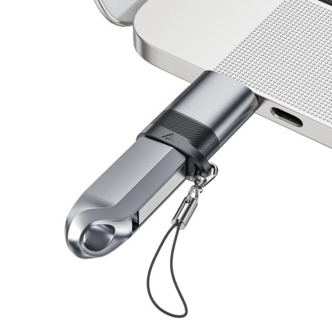 Adapter USB Acefast J8 USB-C - USB-A - szary