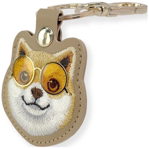 Etui Nimmy Glasses Cool Dog na lokalizator - brązowe