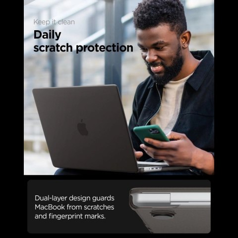 Etui Spigen AirSkin na MacBook Pro 14" 2021 / 2023 / 2024 / 2025 / 2026 - półprzezroczyste