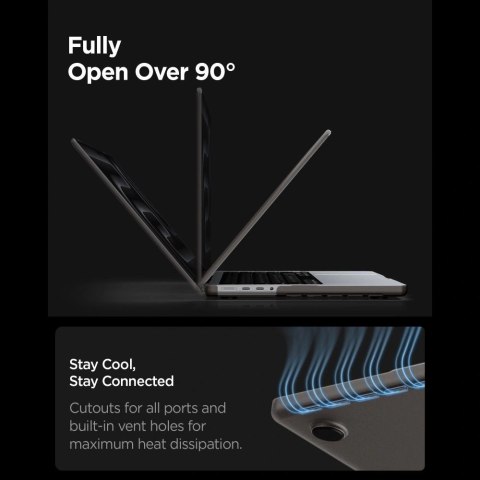 Etui Spigen AirSkin na MacBook Pro 16" 2021 / 2023 / 2024 / 2025 / 2026 - półprzezroczyste