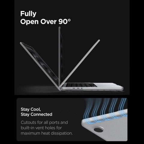 Etui Spigen AirSkin na MacBook Pro 16" 2021 / 2023 / 2024 / 2025 / 2026 - przezroczyste matowe
