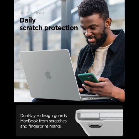 Etui Spigen AirSkin na MacBook Pro 16" 2021 / 2023 / 2024 / 2025 / 2026 - przezroczyste matowe