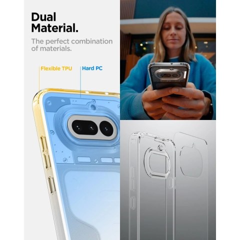 Etui Spigen Ultra Hybrid na Nothing Phone 4A - przezroczyste