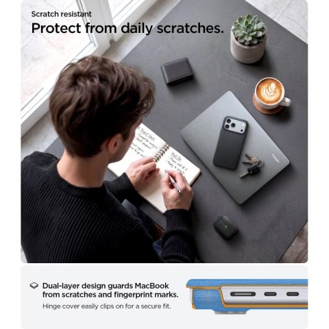 Etui Spigen Urban Fit na MacBook Pro 14" 2021 / 2023 / 2024 / 2025 / 2026 - szare