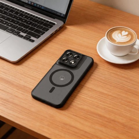 Etui Tech-Protect Magmat MagSafe na Motorola Edge 70 Pro 5G - czarne matowe