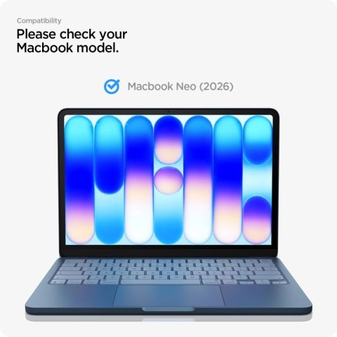 Folia prywatyzująca Spigen SafeView na MacBook Neo 13" 2026