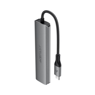 Hub USB Acefast J16 stacja dokująca USB-C 5w1 HDMI 4K 60Hz PD90W - szara