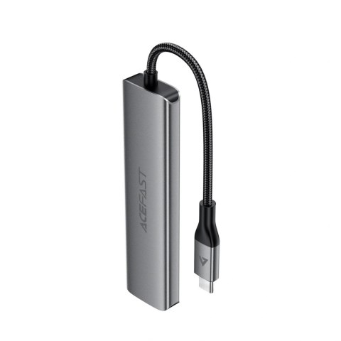Hub USB Acefast J18 stacja dokująca USB-C 6w1 HDMI 4K 60Hz PD90W - szara