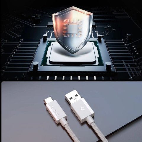 Kabel Spigen Essential EB6015AC USB-C 60W 150 cm - biały