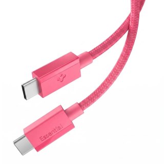 Kabel Spigen Essential EB6015CC USB-C 60W 100 cm - różowy