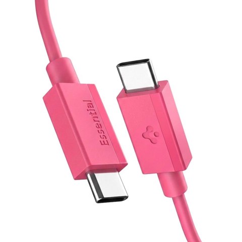 Kabel Spigen Essential EB6015CC USB-C 60W 100 cm - różowy