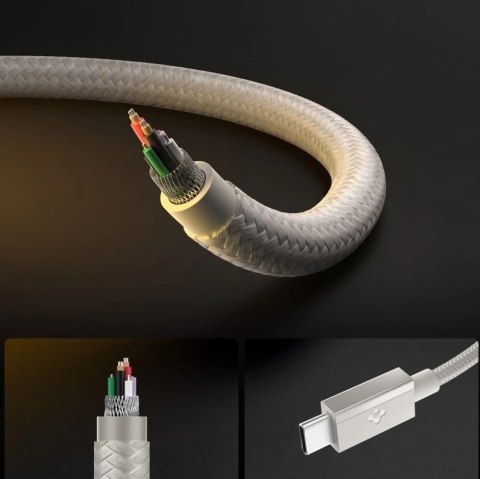 Kabel Spigen Essential EB6015CC USB-C 60W 150 cm - tytanowy