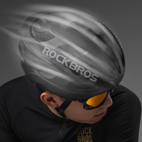 Kask rowerowy Rockbros LK-66 lekki 58-62 cm - czarny