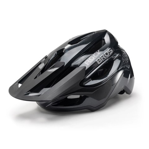 Kask rowerowy Rockbros LK-99 na rower górski z regulowanym daszkiem i zapięciem magnetycznym 58-62 cm - czarny