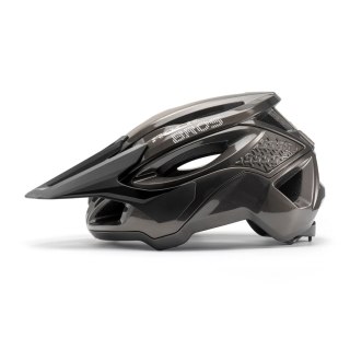 Kask rowerowy Rockbros LK-99 na rower górski z regulowanym daszkiem i zapięciem magnetycznym 58-62 cm - tytanowy