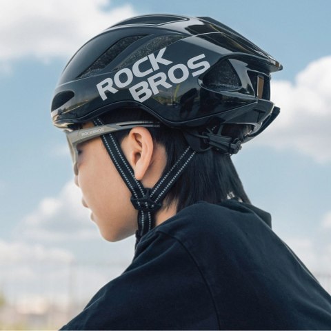 Kask rowerowy Rockbros TS-42 lekki 58-62 cm - czarny