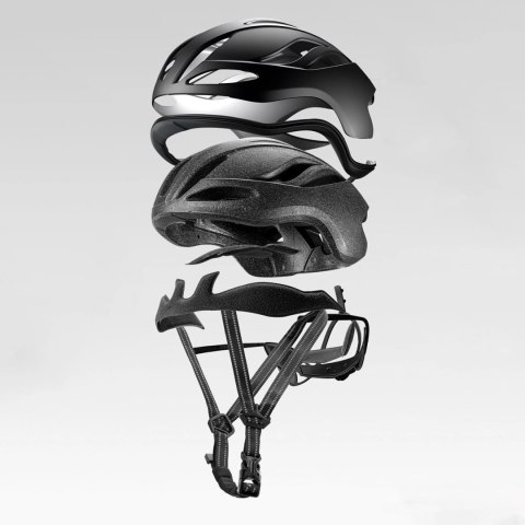 Kask rowerowy Rockbros TS-42 lekki 58-62 cm - czarny