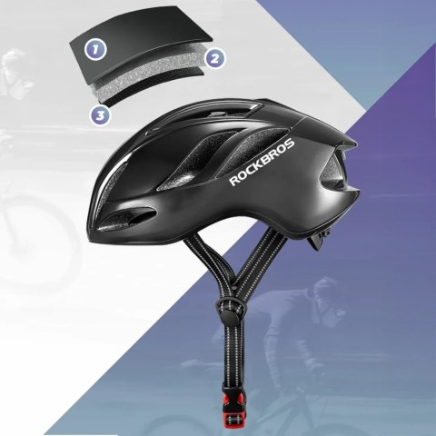 Kask rowerowy Rockbros TS-42 lekki 58-62 cm - tytanowy