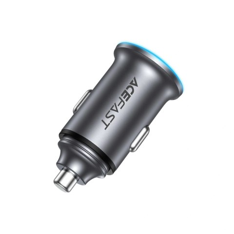 Ładowarka samochodowa Acefast B15 65W USB-A + USB-C - szara