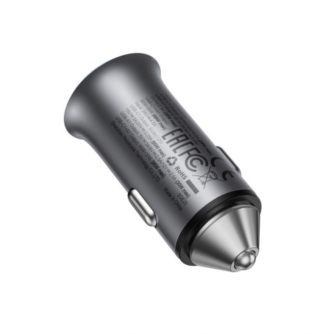 Ładowarka samochodowa Acefast B16 95W USB-A + USB-C - szara