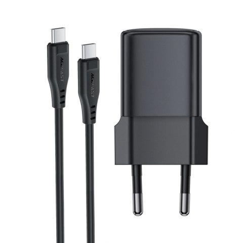 Ładowarka sieciowa Acefast A118 30W GaN USB-C z kablem USB-C do Lightning 1.2m - czarna