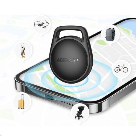 Lokalizator Bluetooth Acefast S2 kompatybilny z Apple Find My - czarny