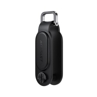 Lokalizator Bluetooth Acefast S4 w formie breloka na klucze kompatybilny z Apple Find My - czarny