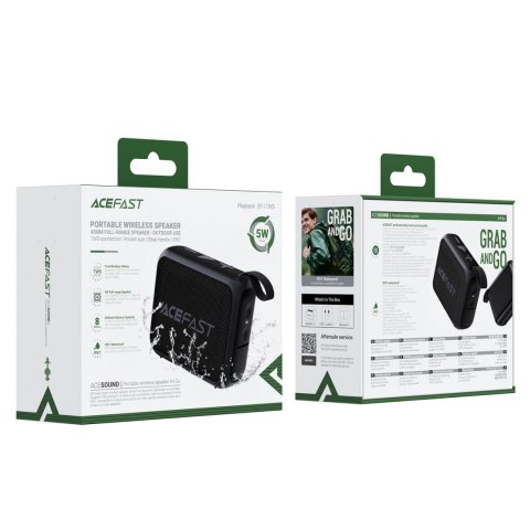 Mini głośnik bezprzewodowy Acefast K4 Go Bluetooth 5.4 - czarny